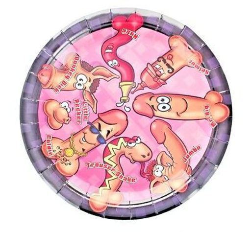 Picture of HEN PARTY WILLY PLATES 22CM - 10PK